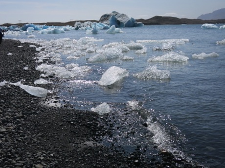 Jokulsarlon glacier lagoon ice